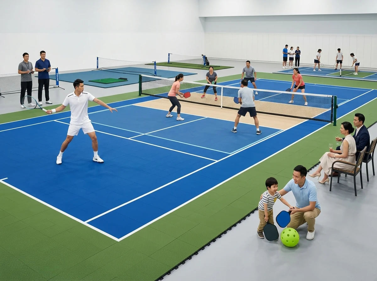 Tennis pickleball golf court