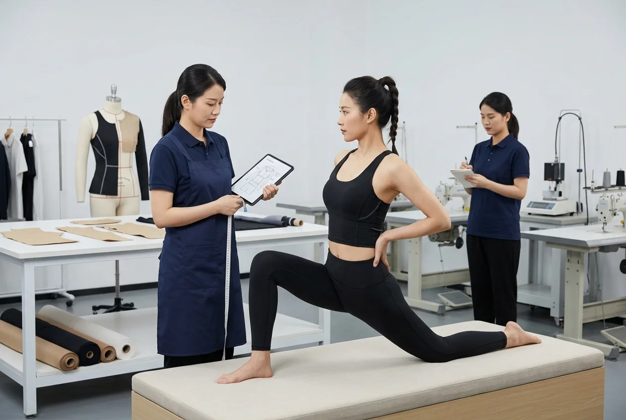 Ergonomic yoga fit test