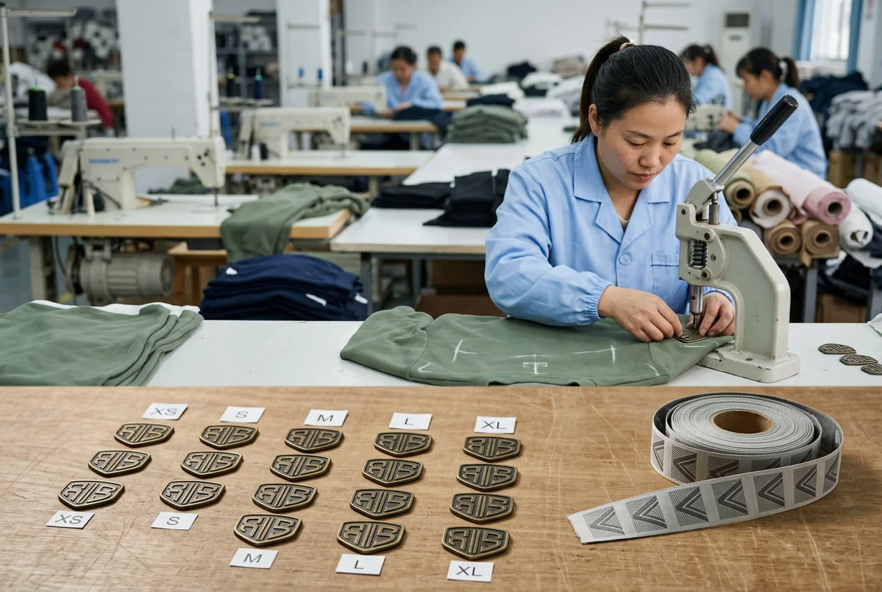 Branding label and patch hardware