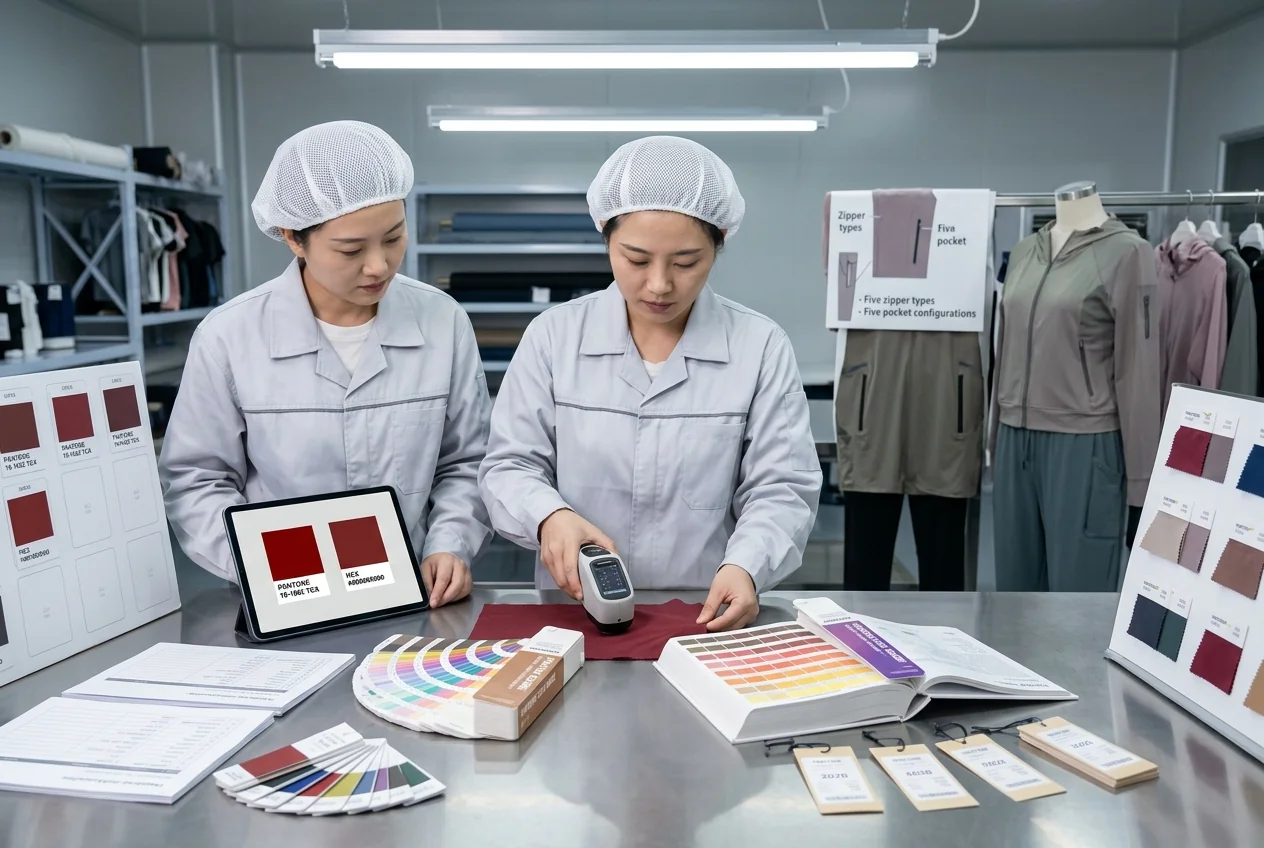 Pantone and HEX color matching with lab dip
