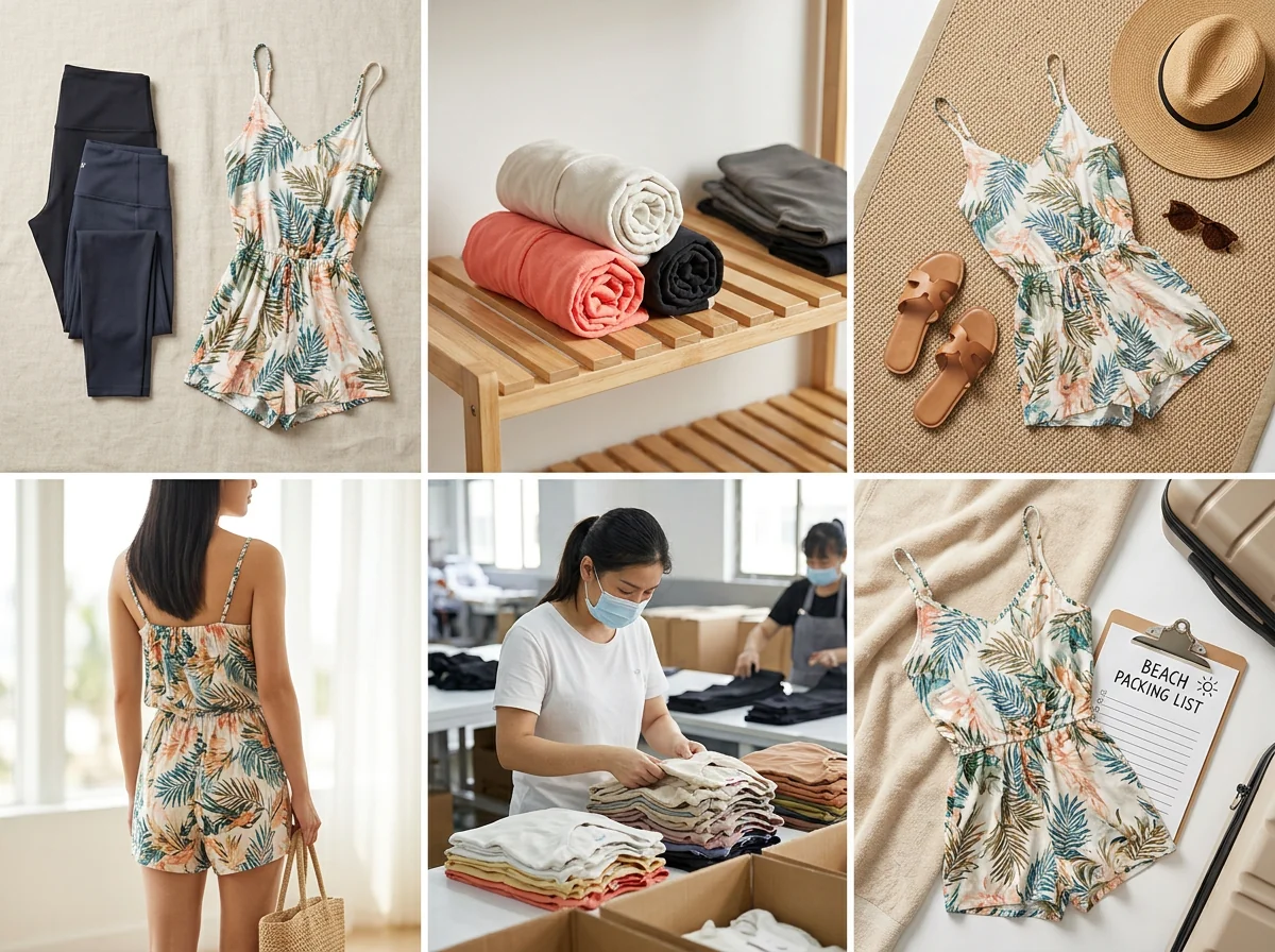 Romper for beach resort vacation
