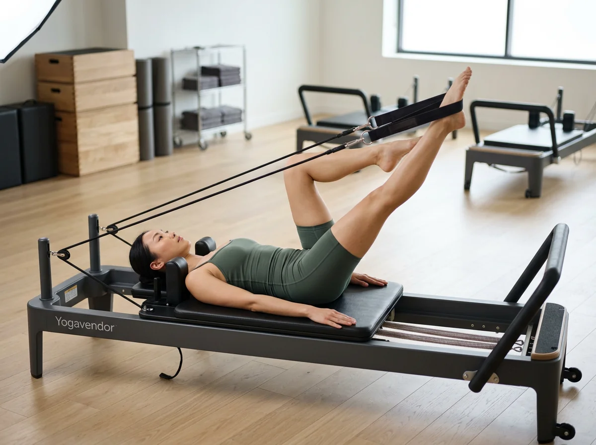 Pilates reformer mat work