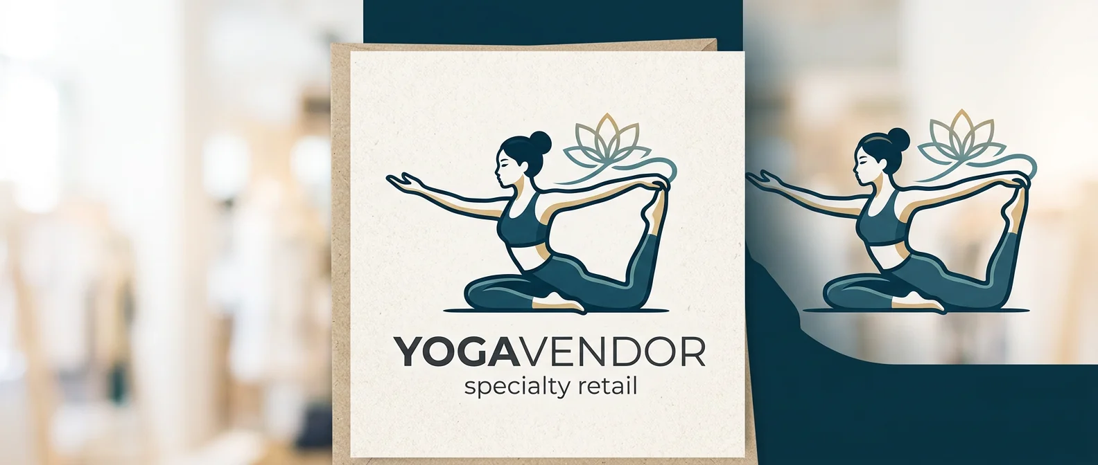 Yoga studio brand logo